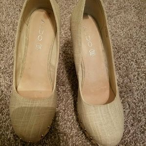 Aldo Cream Wedges